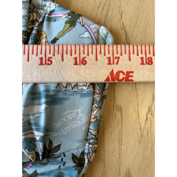 Hot Topic Peter Pan Mermaid Swimsuit Women’s L Retro Rockabilly Disney One Piece - Picture 5 of 16